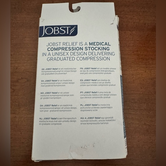 NWT Jobst Relief Medical Compression Stockings Full Calf- Tan Size XL 30-40 mmHg - Picture 4 of 9